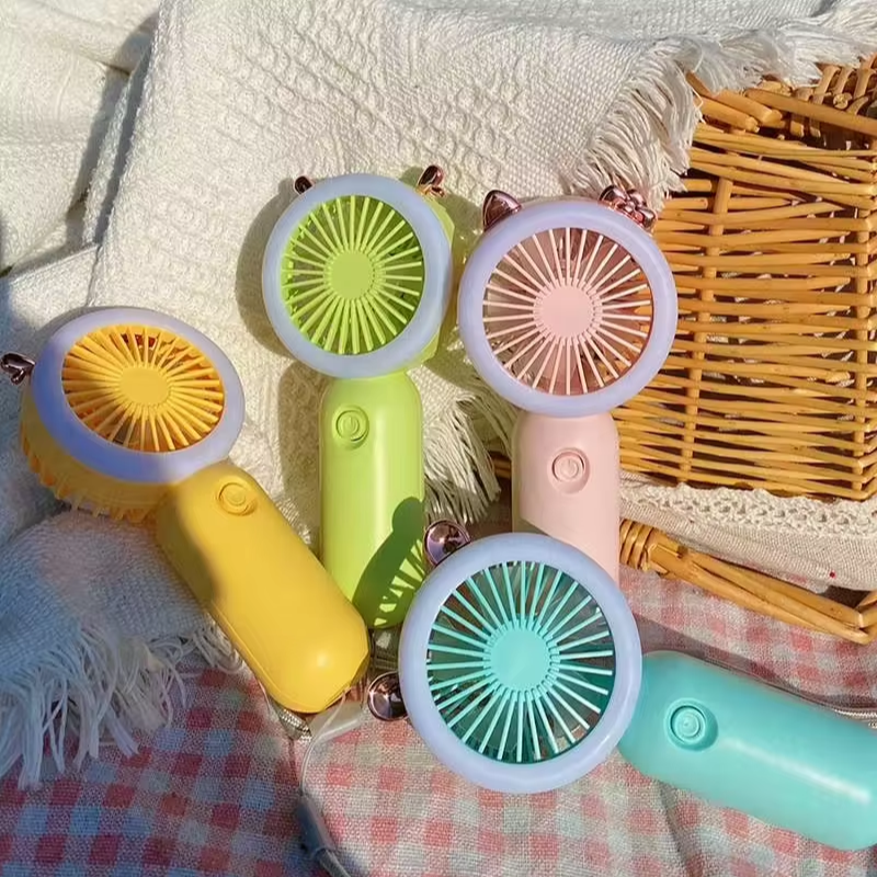 YD0781 Wholesale customization rechargeable cooler fan mini rechargeable perfume fan 5 in 1 rechargeable fan