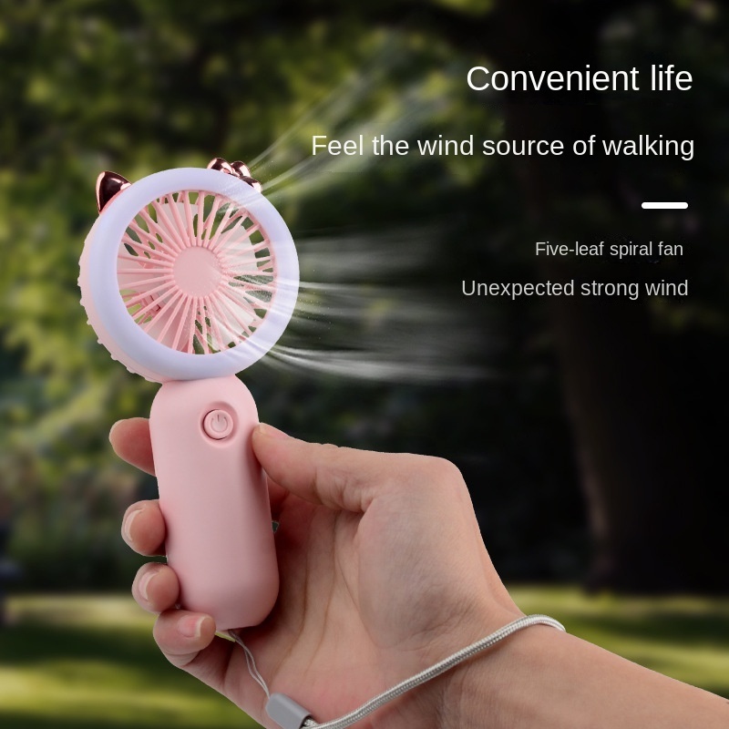 YD0781 Wholesale customization rechargeable cooler fan mini rechargeable perfume fan 5 in 1 rechargeable fan