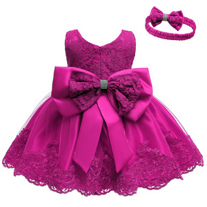 Free Sample LQ001 Plus Size Smocked Baby Dress Princess Gown Party Infant Toddler Christmas Dresses