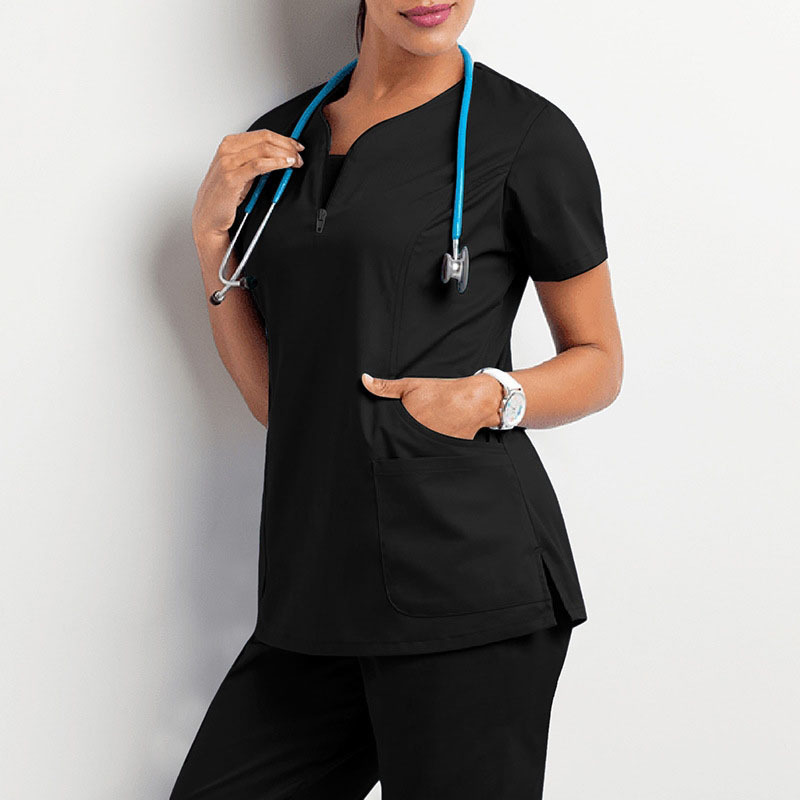 42028 Dental Surgeon's Surgical Suit Split Scrub Uniform Suit Suit Elastic Quick Drying Hospital Nurse Uniform Scrub Uniform