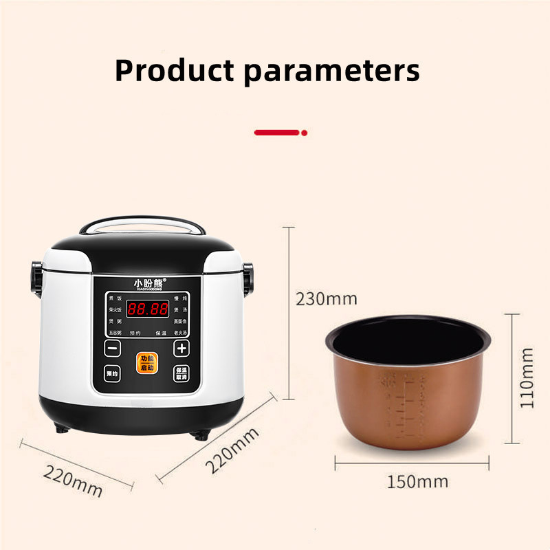 2L car rice cooker 12v 24v multi functional rice cooker Portable for 2-4 people ih rice cooker