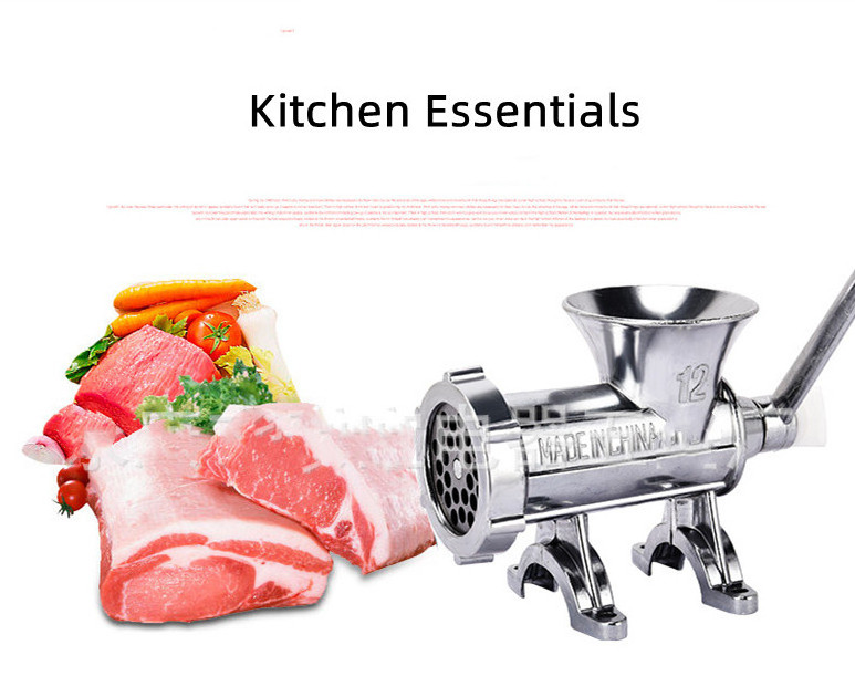 12# 22# 32# Manual Meat Grinder, Sausage Grinder, Seasoning Meat Grinder Sus304 Meat Grinder Machine Stainless Steel 1200 220