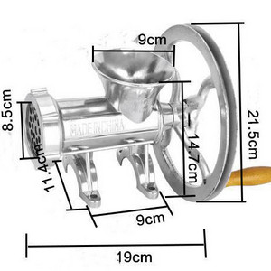 12# 22# 32# Manual Meat Grinder, Sausage Grinder, Seasoning Meat Grinder Sus304 Meat Grinder Machine Stainless Steel 1200 220