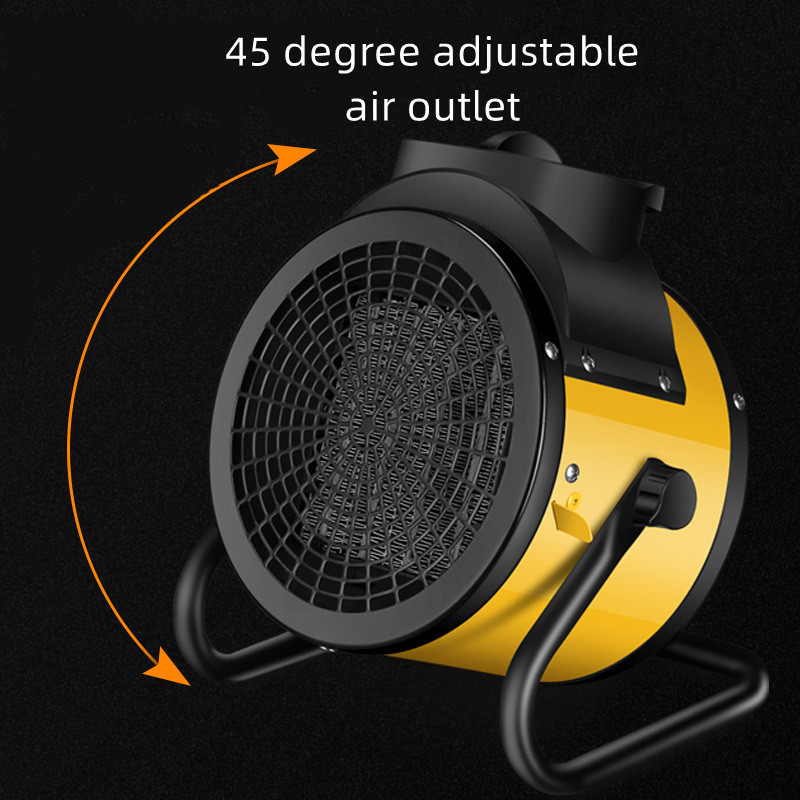 2024 Industrial high-power camping bathroom energy-saving fast heating fan battery powered portable heater