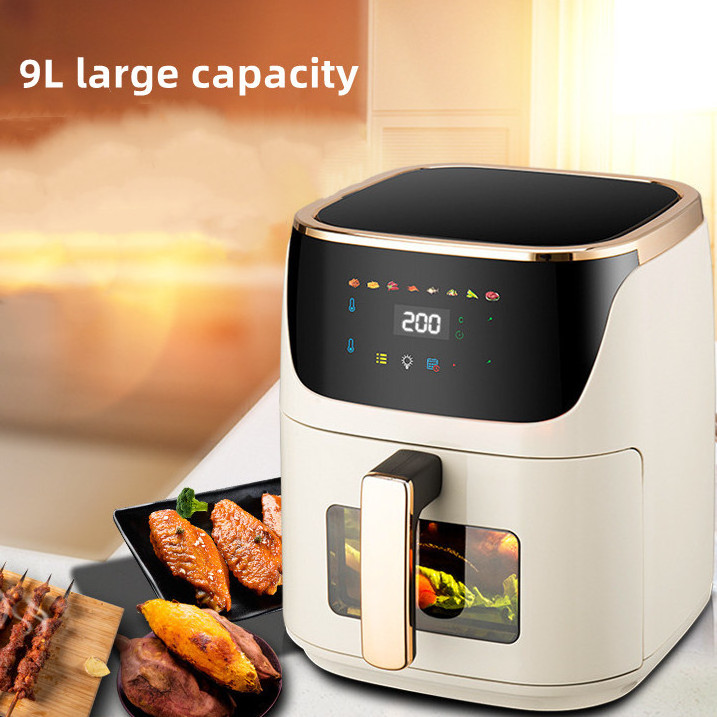 Custom 7L 8L 9L 10L visible pressure cooker air fryer stainless steel air fryer no teflon non toxic toaster oven air fryer combo