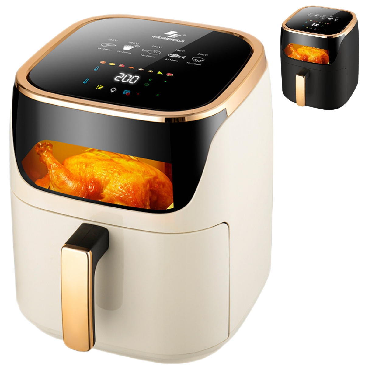 Free sample touch screen 8L 9L 10L air fryer new air-fryer japan window air fryer