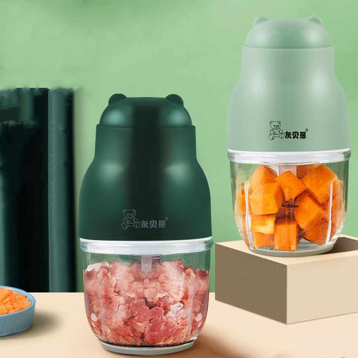 A drop-shipping 100mL multifunctional baby food supplement machine, garlic paste machine, meat grinder