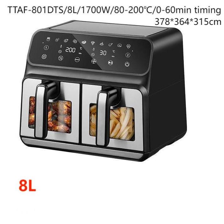 Free Sample 8L black friday deals 2024 air fryer slow cooker combo air fryer oil spray bottle air fryer 2 drawers