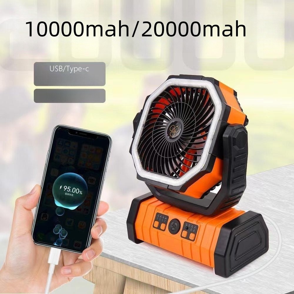 YD0647 Portable multifunctional intelligent night light solar charging solar powered camping fan