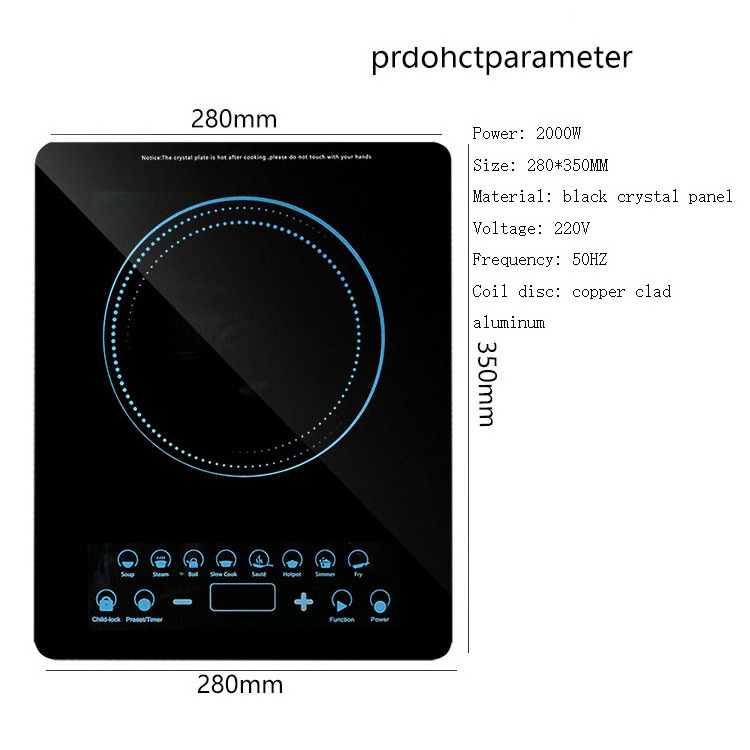 ETC FCC factory hot sell micro induction cooker, induction cooker, induction cooker glass pot