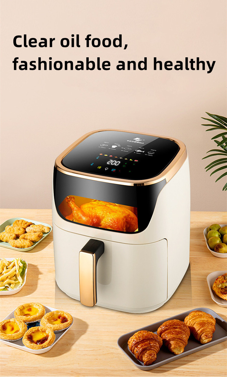 Free sample touch screen 8L 9L 10L air fryer new air-fryer japan window air fryer