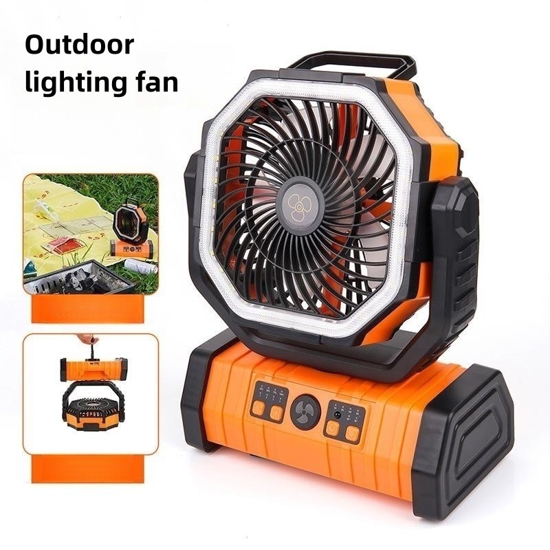 YD0647 Portable multifunctional intelligent night light solar charging solar powered camping fan