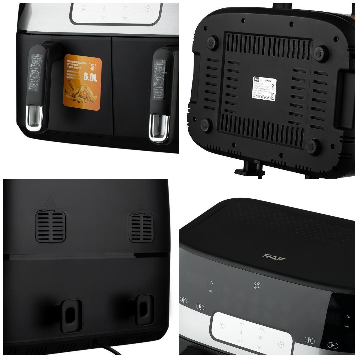 In stock 12L digital double drawer air fryer digital pressure cooker air fryer combo air fryer 5l