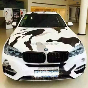 High Flexibility Car Wrap chrome Camouflage Vinyl Film 1.52*30m