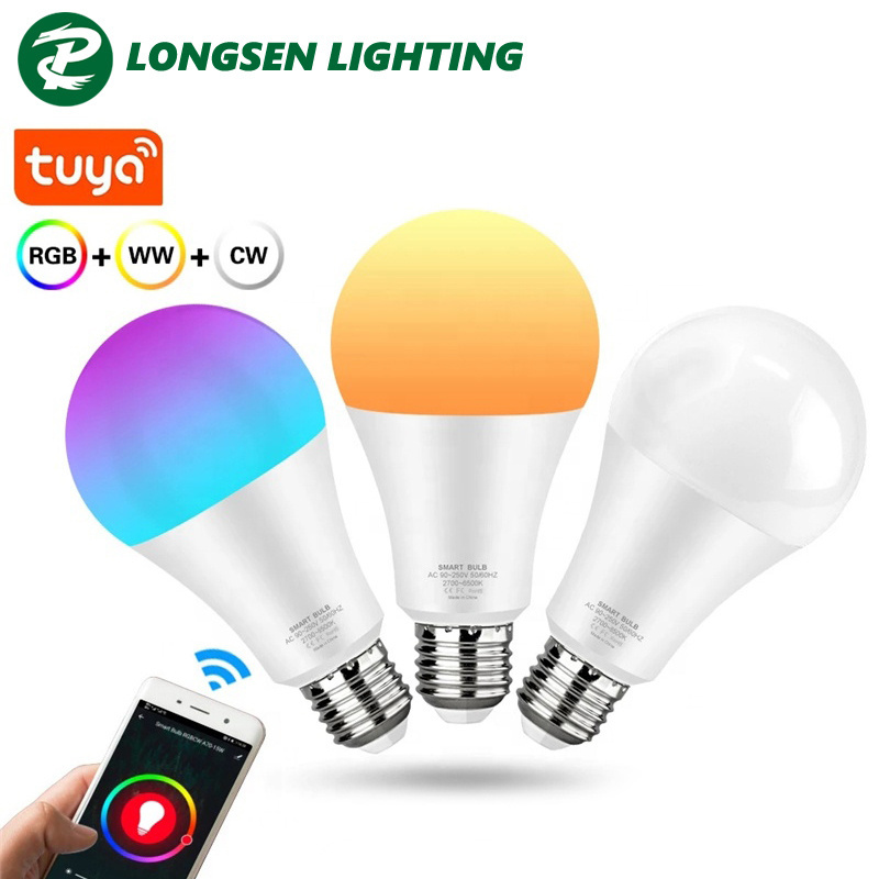 TUYA SMART E27 LED BULB RGB WIFI BLUETOOTH 9W A60 9W COLOR CHANGING 110V 220V