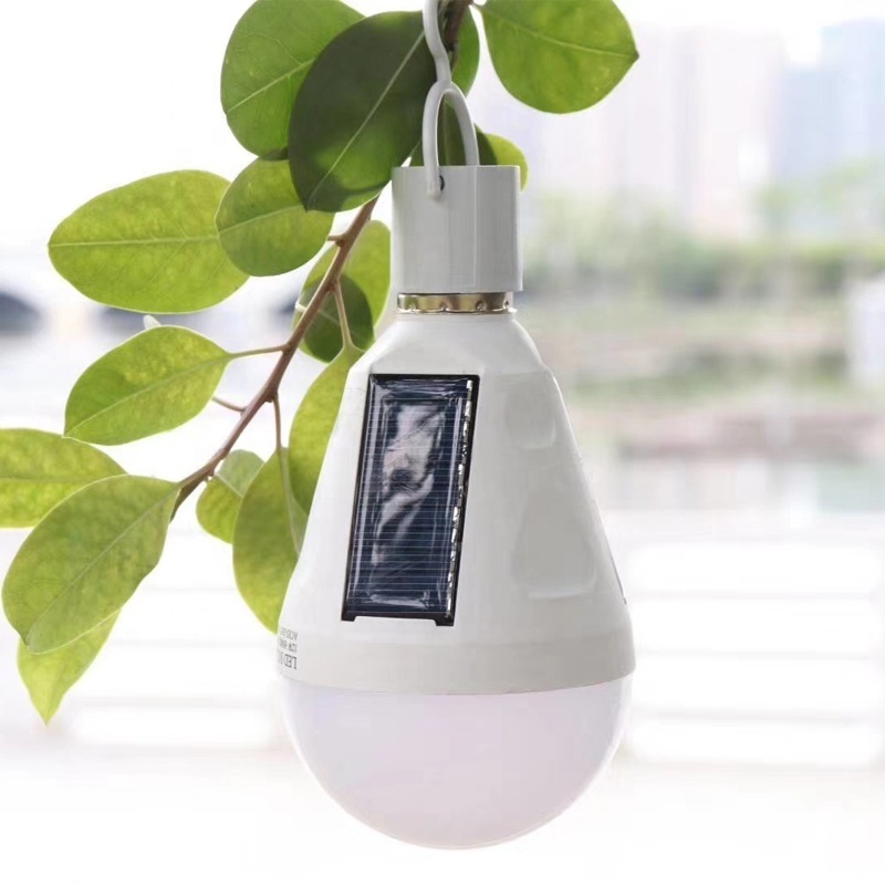 E27 Emergency Solar led light bulb 1200mA Lithuim battery 7-8hrs lasts