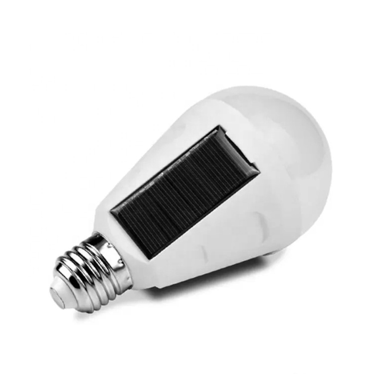 E27 Emergency Solar led light bulb 1200mA Lithuim battery 7-8hrs lasts