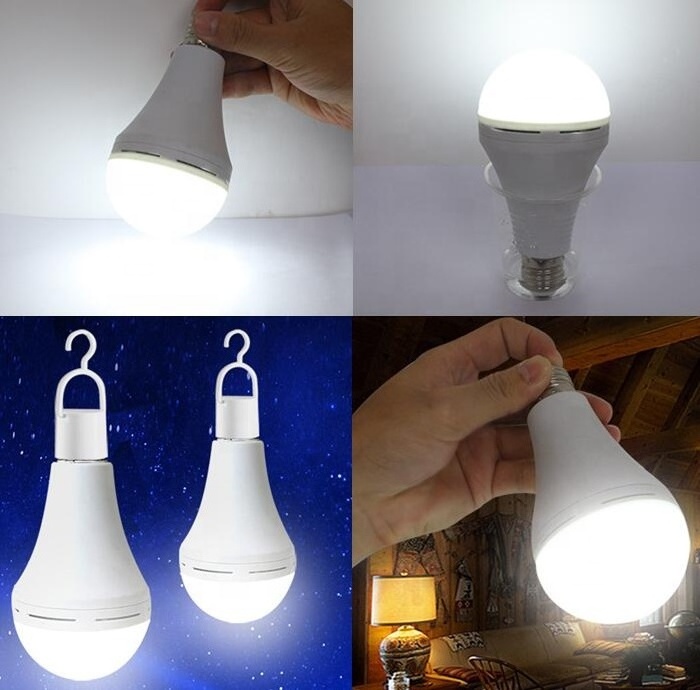 Rechargeable led bulb emergency lamp 1200mAH battery 4hours backup 7W 9W 12W 15W