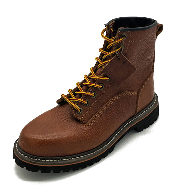 Wholesale 6 Inch Non-slip Genuine Leather Casual Hiking Office Work Men Boots