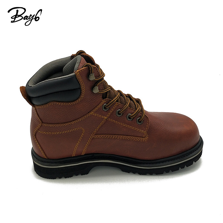 Composite Toe Custom Top Embossed Leather Breathable Work Boots