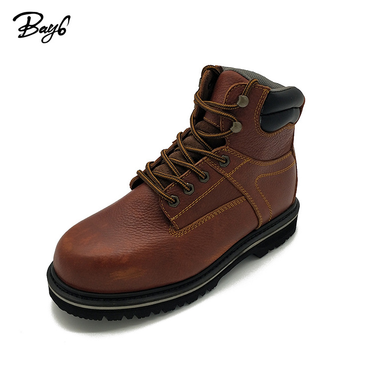 Composite Toe Custom Top Embossed Leather Breathable Work Boots