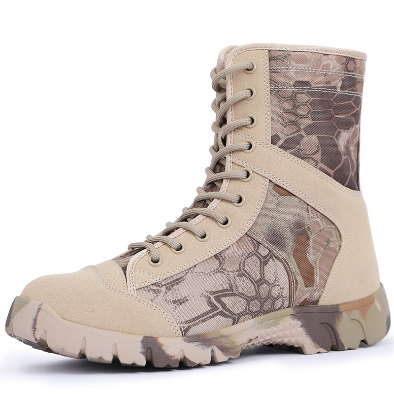 JDS Stock High Quality Men Boots Light Weight Breathable Desert Hiking Wear-Resistant Customization Botas