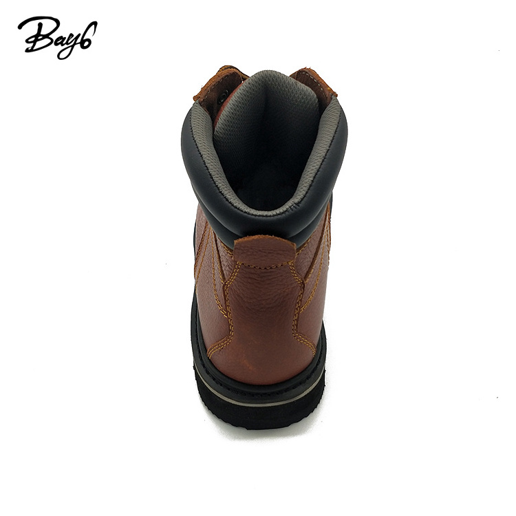 Composite Toe Custom Top Embossed Leather Breathable Work Boots