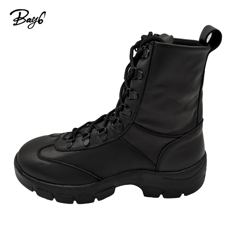 8 Inch Rubber Antumn Winter Black  Work Woodland Shoes Mens Boots