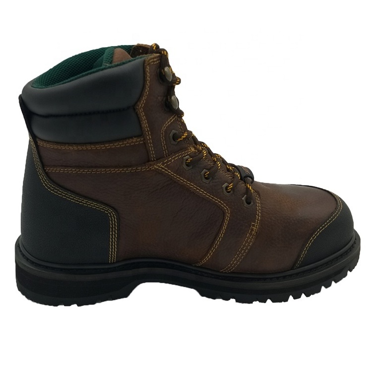 wholesale work boots men leather steel toe safety shoes with goodyear welted