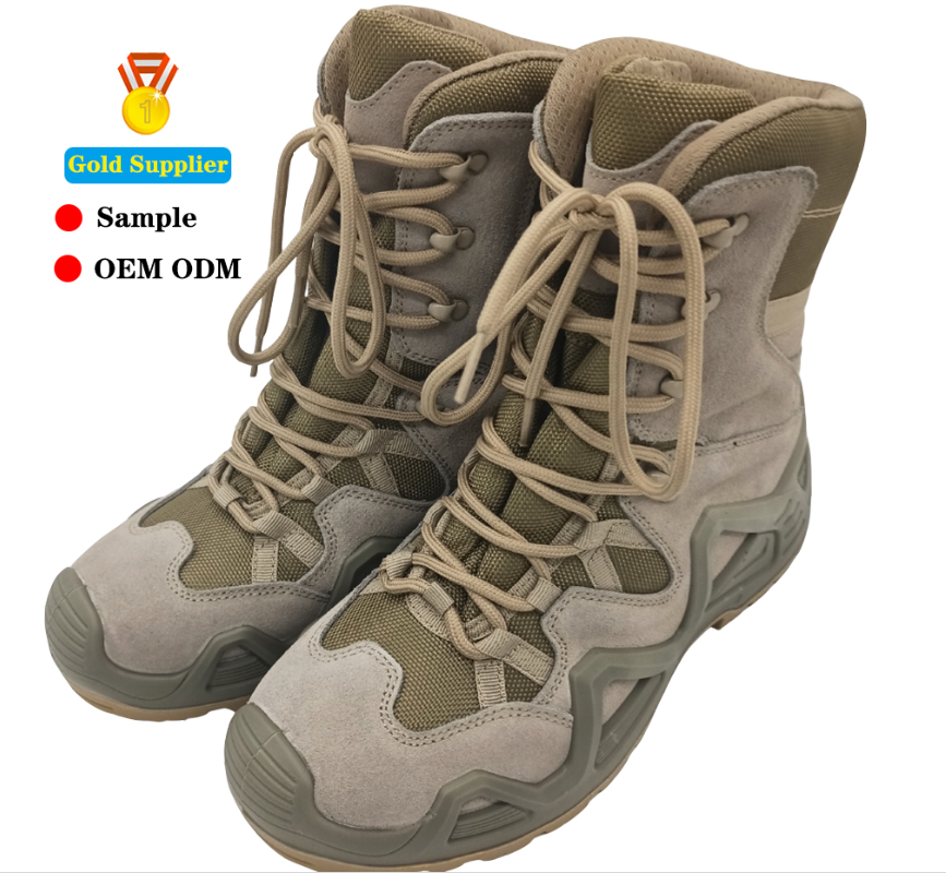 JDS 2023 Non Slip Khaki Leather UK Vietnam Woodland Hiking Jungle Boots Shoes For Men