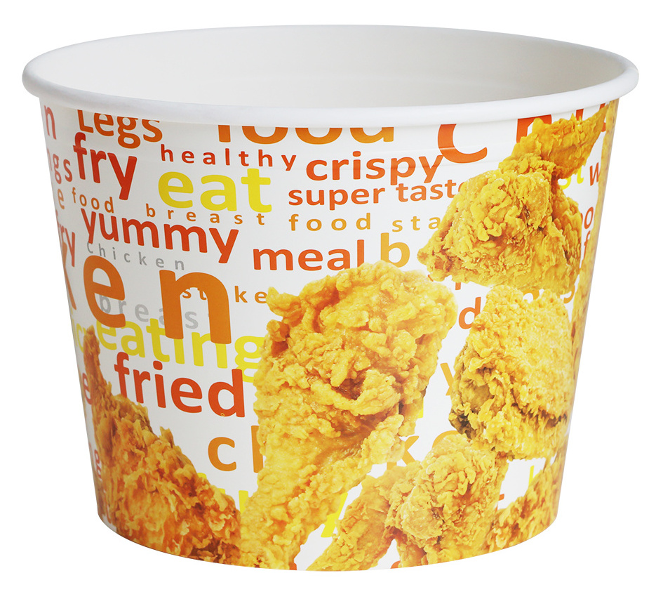 150oz Take-away Disposable  Fried Chicken Paper Bucket with paper lid