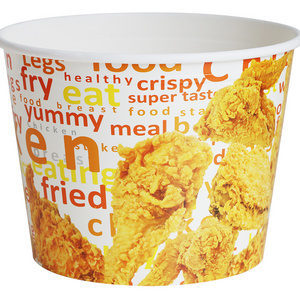 150oz Take-away Disposable  Fried Chicken Paper Bucket with paper lid