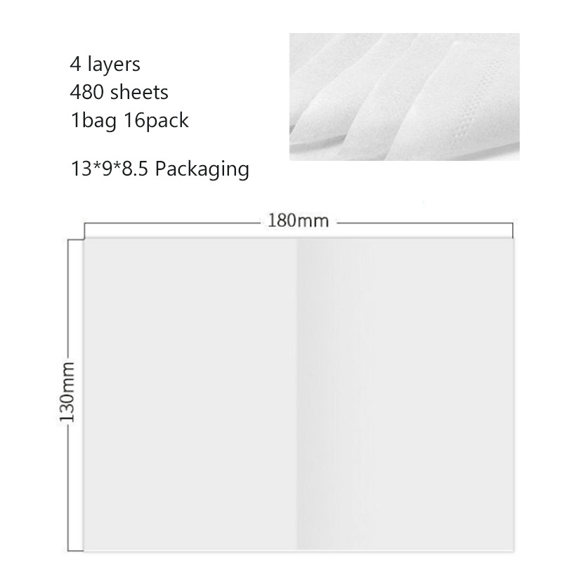 Wholesale  High quality Papel Ultra Soft Virgin Wood Pulp 4 ply Toilet Paper Bathroom Tissue Roll paper