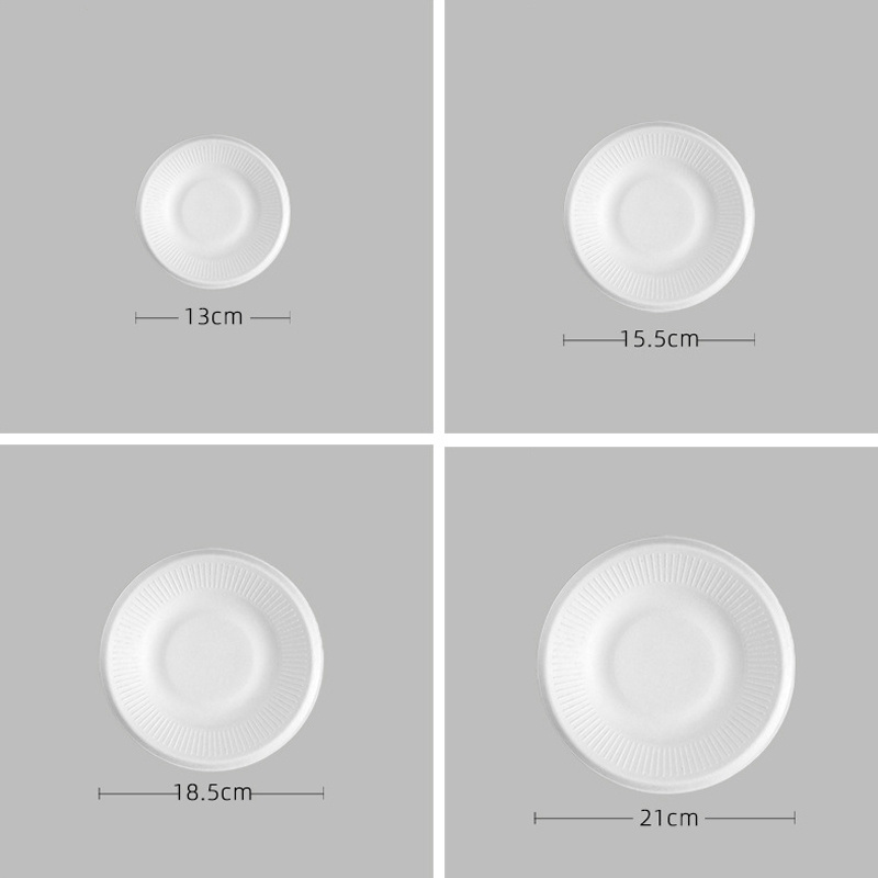 Customizable Printed Disposable Waterproof Paper Meal Plate for Holiday Birthday Party Takeaway Packing Box Paper Meal Plate