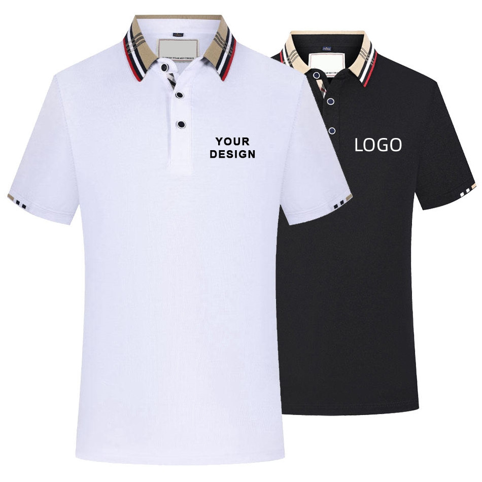 Low MOQ Custom Design Logo Brand Polo Shirt Short Sleeve Shirts For Men's Terylene Cotton Fit Man Golf Men's T-Shirts Clothing