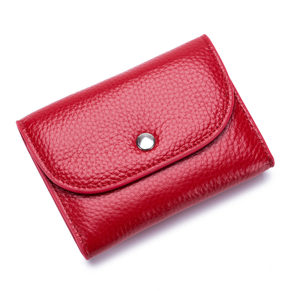 Promotional Wholesale Quality Custom Logo Solid Color Clasp Korean Idol Coin Purse With Id Card Holder