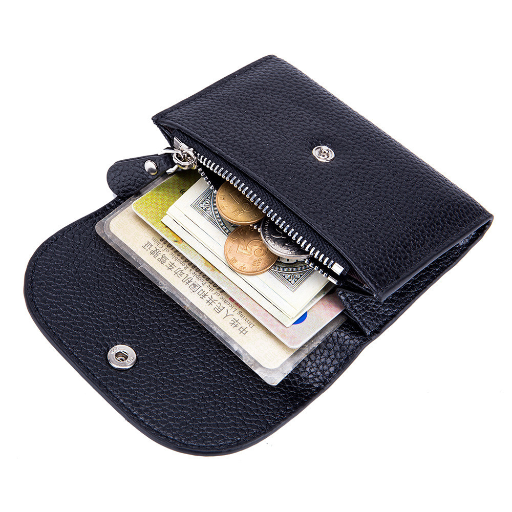 Promotional Wholesale Quality Custom Logo Solid Color Clasp Korean Idol Coin Purse With Id Card Holder