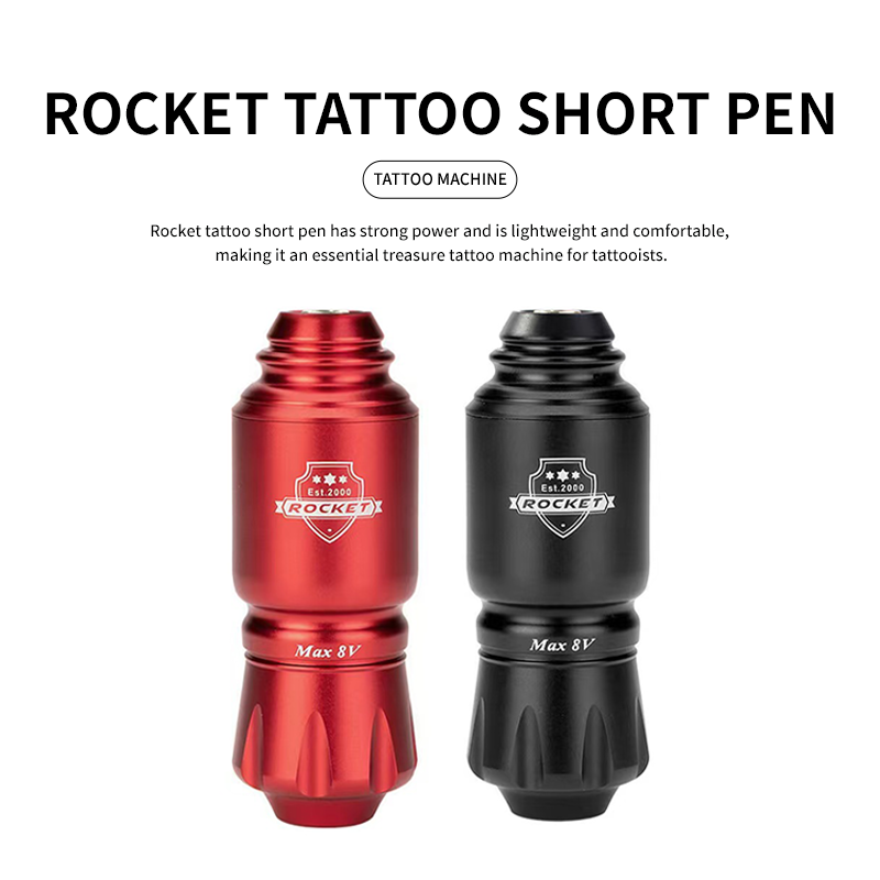 POPEIRONS Rocket Tattoo Short Pen rotary tattoo pen professional Tattoo Guns