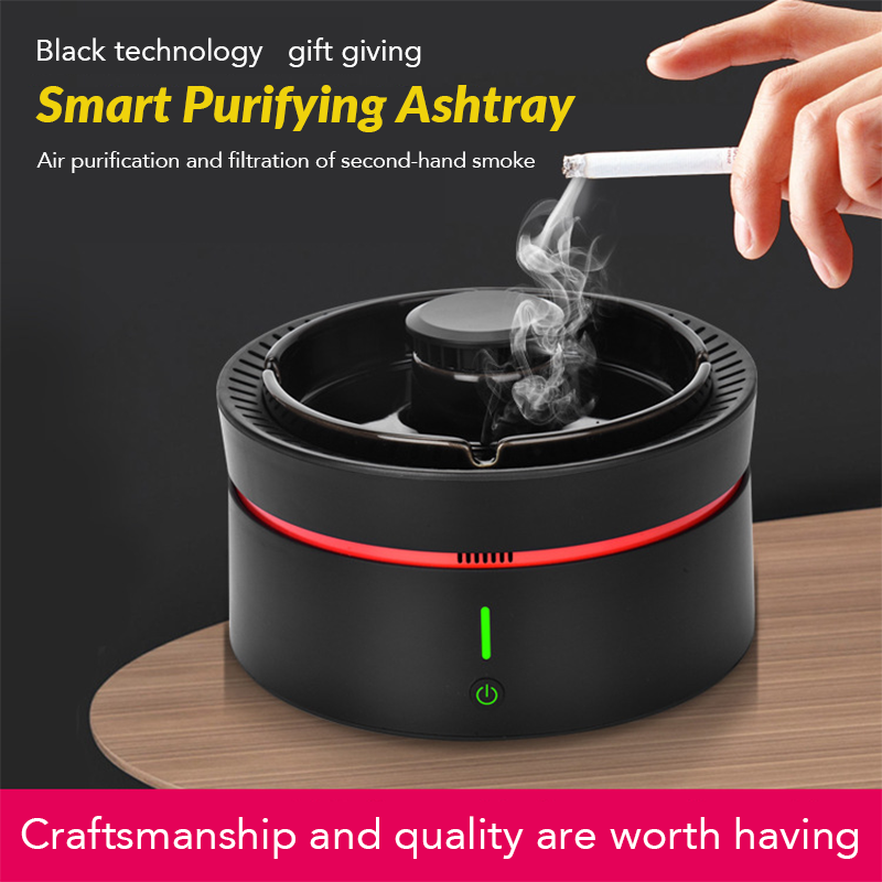 smoke vacuum ashtray 2023 new ashtray smokeless ashtray filters