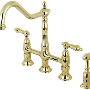 Faucet Gold for Kitchen Vintage Brass Modern Contemporary Kitchen 3 Way Tap Brushed Gold Water Filter System for Kitchen 5 Years