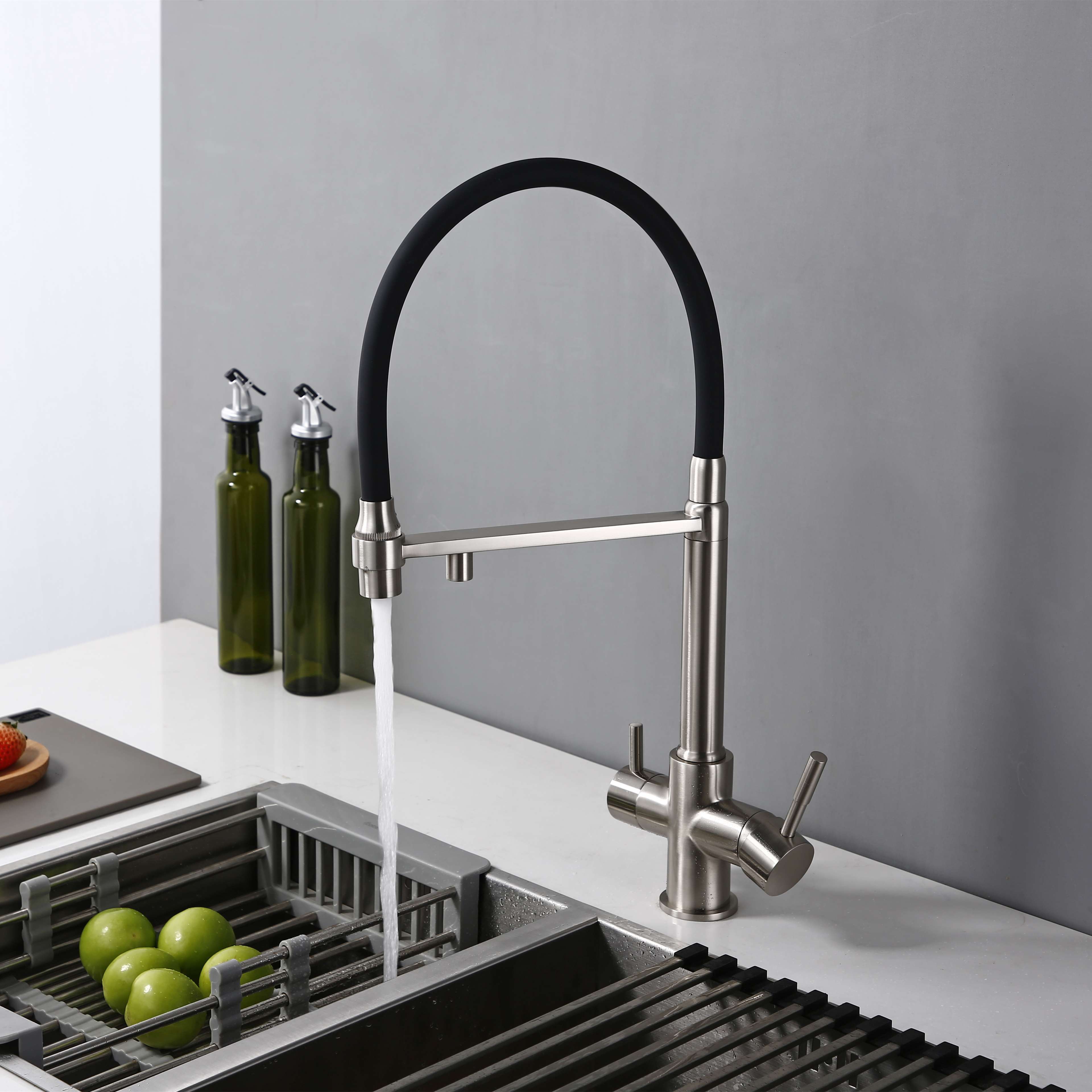 3 way 1 4 way tech pull out kitchen faucet