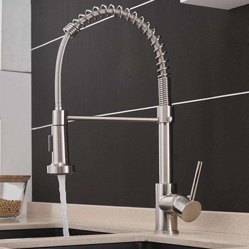 pull out pull down kitchen faucet on sale spray with a flexible hose