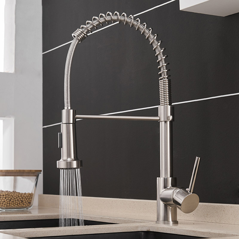 pull out pull down kitchen faucet on sale spray with a flexible hose