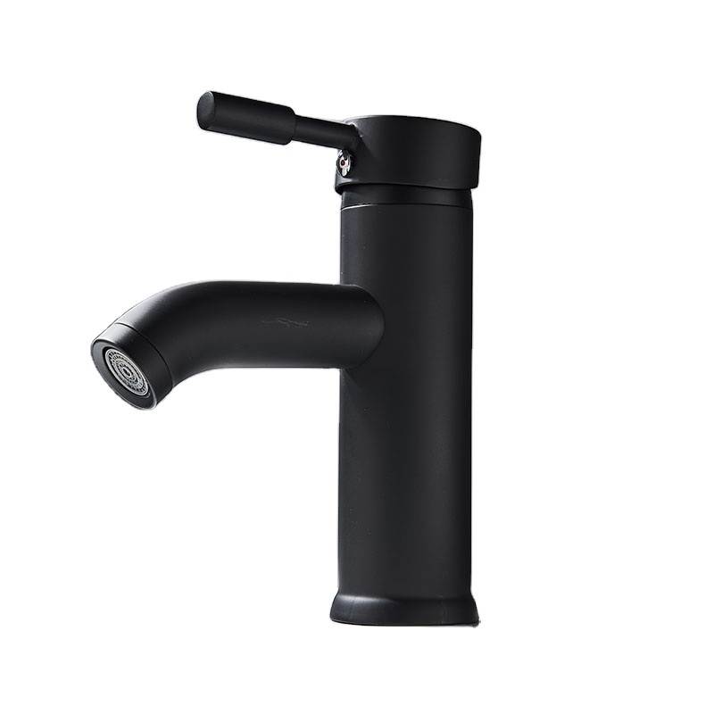 Samsungome Hot Cold Water Bathroom Cartridge Chip Replacement Black Tall Faucet Slim Basin Faucets Single Handle Metered Faucets