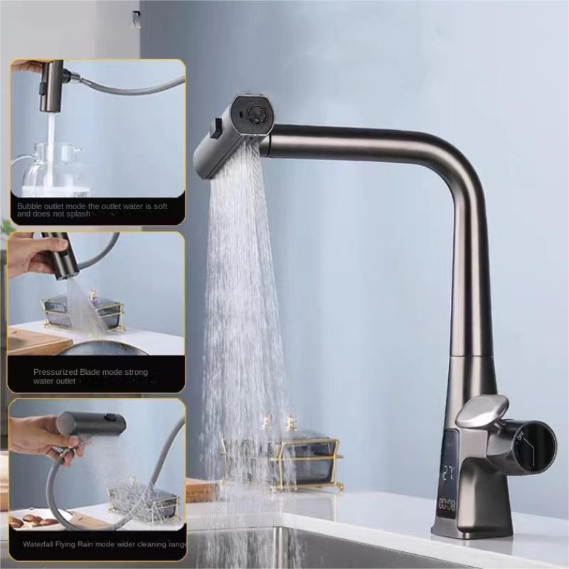 single hand with pull down sprayer pull down kitchen faucet