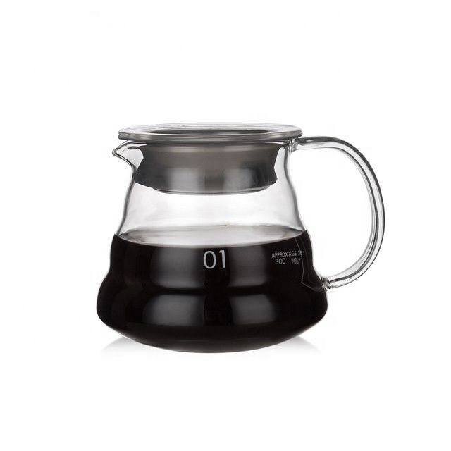 Carafe Pour Over Coffee Maker Heat-resistant Borosilicate Glass Cloud Coffee Pot Coffee Tea Sets