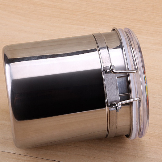 Wholesale stainless steel sealed cans waterproof candy pot coffee cans dried fruit cans milk tea shop supplies