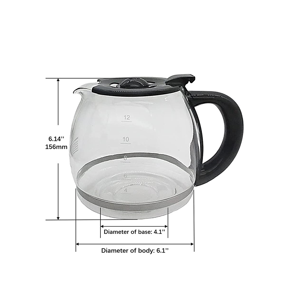 FREE SAMPLE Glass Coffee Carafe Compatible With Black Coffee Pot Replacement