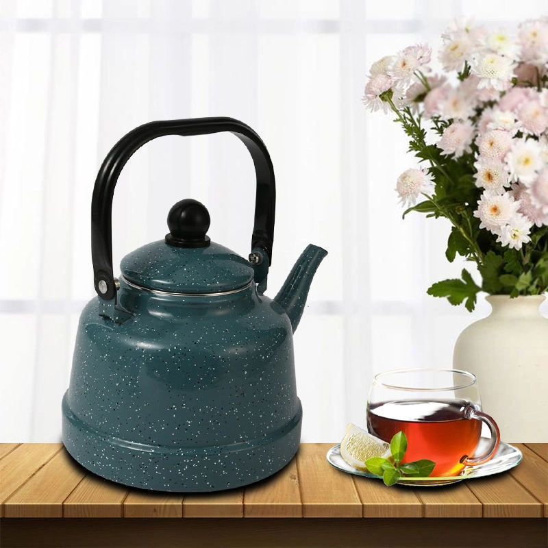 High Quality Pure Green Kettle Enamel Household Jug Coffee Pot