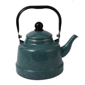 High Quality Pure Green Kettle Enamel Household Jug Coffee Pot